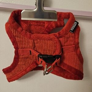 Voyager NWOT Red Corduroy Pet Harness